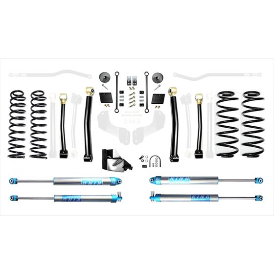 18-Present Jeep Wrangler JL 4.5 Inch Enforcer 4XE Lift Stage 3 w/ EVO SPEC King 2.0 Shocks 1