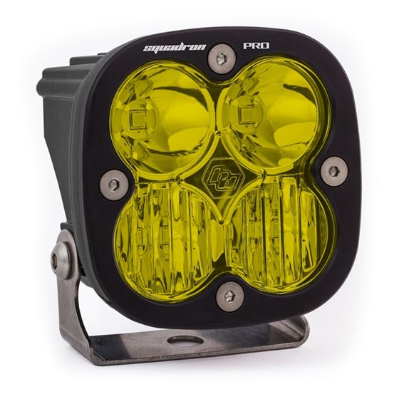 LED Light Pod Black Amber Lens Driving/Combo Pattern Squadron Pro (490013) 1
