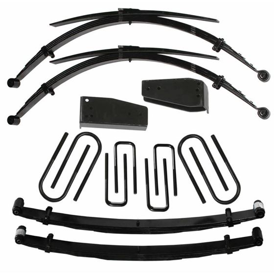 Lift Kit 4 Inch Lift 8098 Ford F250 8085 Ford F350 Includes FrontRear Leaf Springs Hinge Brackets Fr