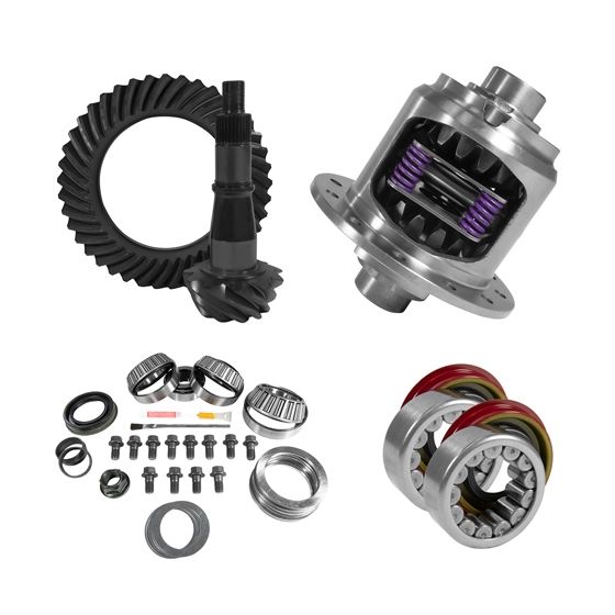 9.5" GM 4.56 Rear Ring and Pinion Install Kit 33spl Posi Axle Bearing and Seals 1