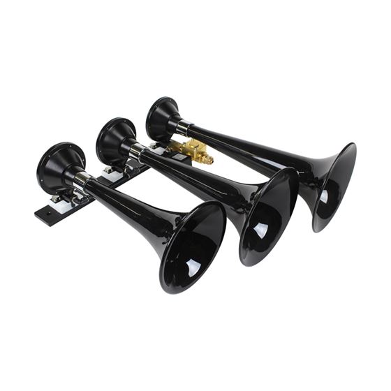 The Beast  Black Abs Triple Train Horn With Detachable Trumpets 230 1
