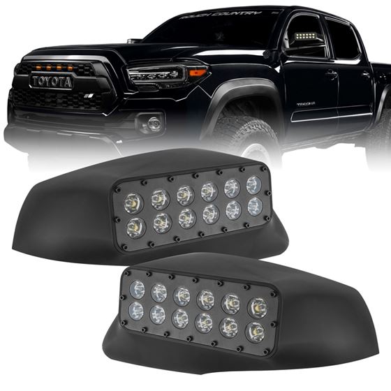 2016-2023 Toyota Tacoma LED Off-Road Side Mirror Ditch Lights (5919-001)