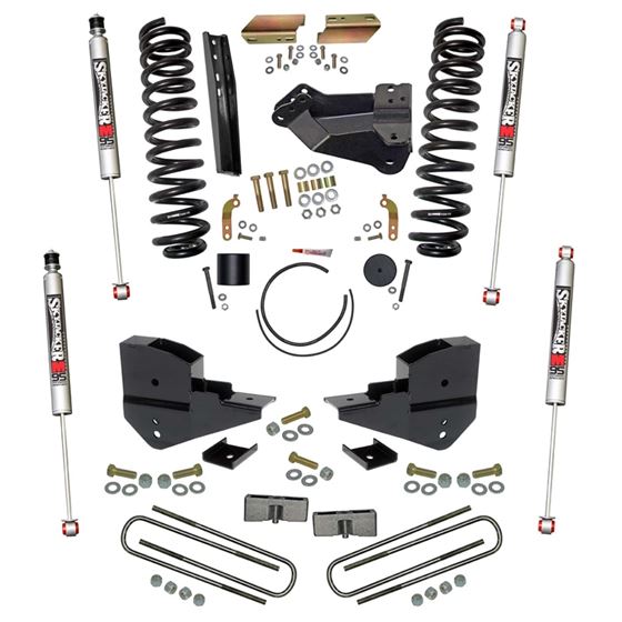 4 in. Suspension Lift Kit with Front Coils Rear Blocks /M95 Monotube Shocks (F23451K-M) 1