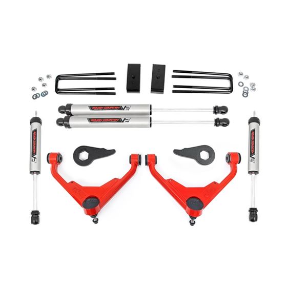 3 Inch Lift Kit FK/FF Code V2 Chevy/GMC 2500HD (01-10) (859870RED) 1