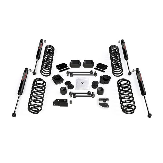 Jeep JL Coil Spring Base 3.5 Inch Lift Kit and 9550 VSS Twin Tube Shocks 1