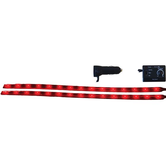 12" Twin Pack Flexible LED Bars Red (4005587) 1 2