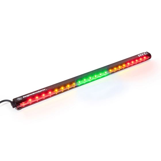 30 Inch Light Bar RTL-G Solid Amber Green Center Flashing Amber 1