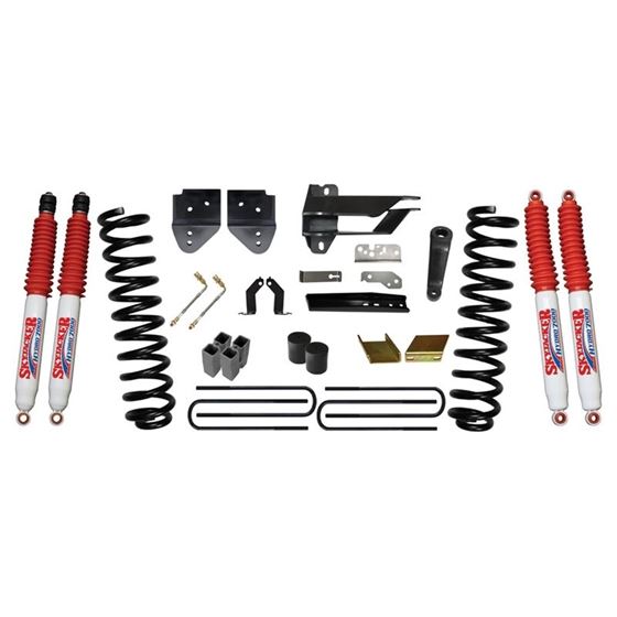 Suspension Lift Kit wShock 6 Inch Lift 1719 Ford F250 Super Duty Incl Front Coil Springs Blocks Ubol
