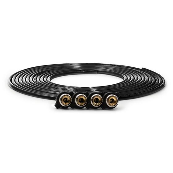 Tire Inflator Hose Replacement 240 Inch W/4 Quick Release Chucks Black (340-4100-BLK) 1