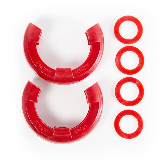 D-Ring Shackle Isolator Kit, Red Pair, 7/8 inch