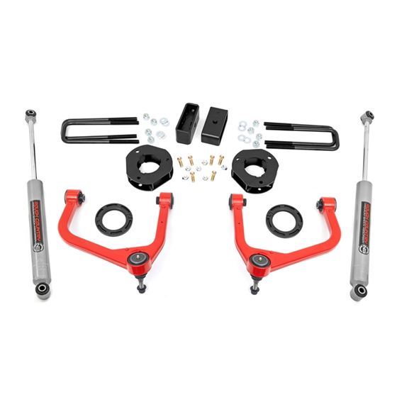 3.5 Inch Lift Kit GMC Sierra 1500 2WD/4WD (2019-2024) (22630RED) 1