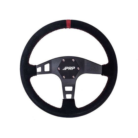 Flat Suede Steering Wheel 1