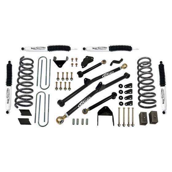 6 Inch Long Arm Lift Kit 0913 Dodge Ram 2500 0912 Dodge Ram 3500 with Coil Springs and SX8000 Shocks