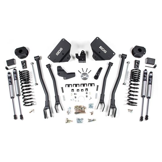 4 Inch Lift Kit w/ 4-Link - Ram 2500 w/ Rear Air Ride (14-18) 4WD - Gas (1634FS)