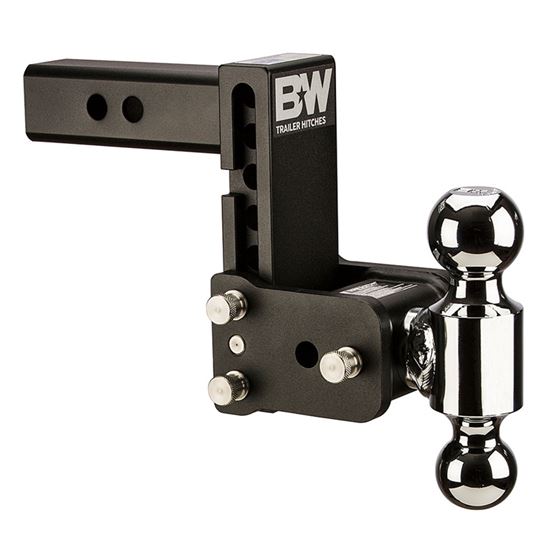 B and W Tow And Stow Dual Ball 2 Adj Ball Mount 5 Drop/5-1/2 Rise Black (TS10038B)