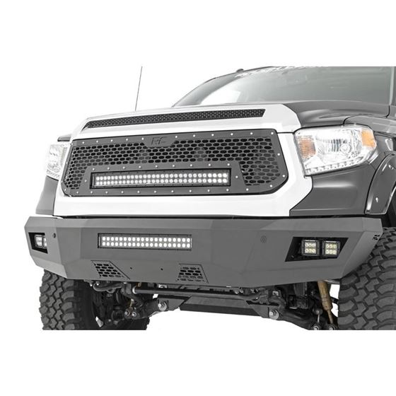 Toyota Mesh Grille w30 Inch Dual Row Black Series LED wCool White DRL 1417 Tundra 3