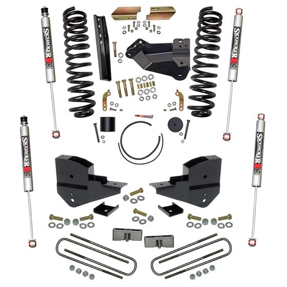 4 in. Suspension Lift Kit with Front Coils Rear Blocks /M95 Monotube Shocks. (F23401K-M) 1