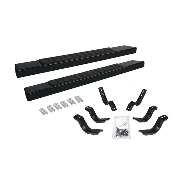 Go Rhino 6&quot; OE Xtreme II Textured Black SideSteps Kit - Bars + Brackets