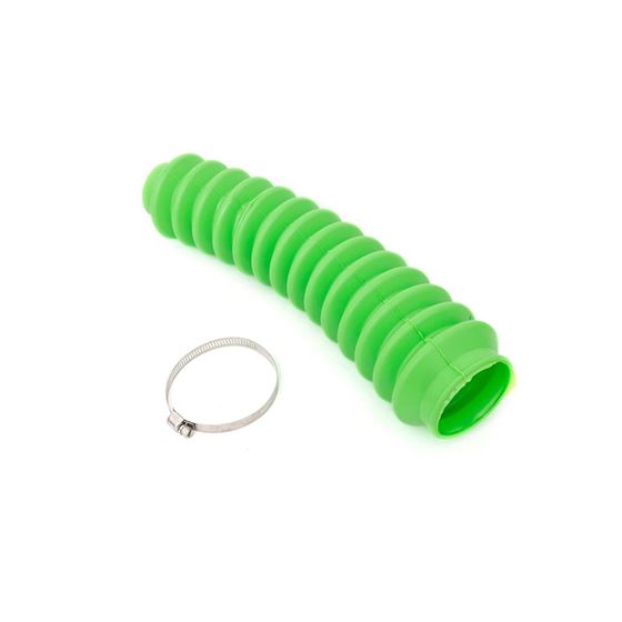 Shock Boot Neon Green Polyurethane Includes Stainless Steel Boot Clamp 1