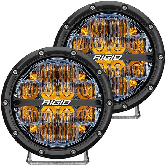360-Series 6 Inch Led Off-Road Drive Beam Amber Backlight Pair 1