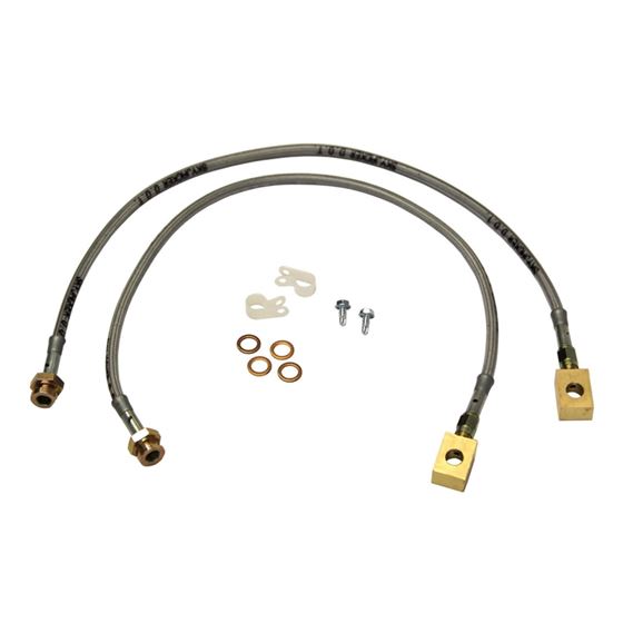 Jeep YJ Stainless Steel Brake Line 8795 Wranger YJ Front Lift Height 356 Inch Pair Skyjacker 1