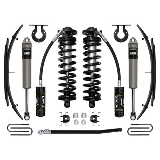 11-16 Ford F250/F350 2.5-3" Lift Stage 2 Coilover System w/ Leaf Springs (K63192) 1