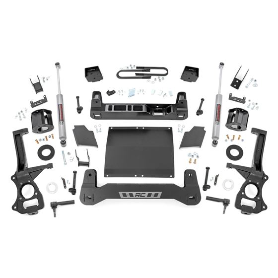 6 Inch Lift Kit Mono Leaf Rear Diesel GMC Sierra 1500 2WD/4WD (19-24) (26631D) 1