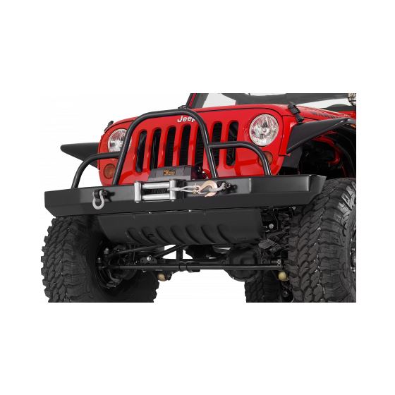 Jeep JK / JKU Rock Crawler Front Winch Bumper w/ Brush Guard and D-Ring Mounts 1