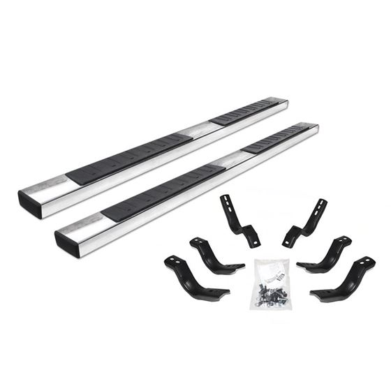 Go Rhino 6&quot; OE Xtreme II Stainless SideSteps Kit - 87&quot; Long + Brackets