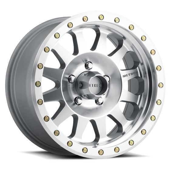MR304 Double Standard 17x8.5 0mm Offset 5x5 94mm Centerbore Machined/Clear Coat 1