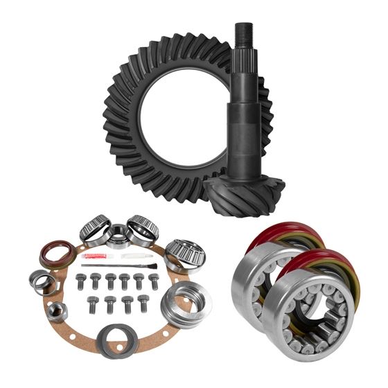 8.6" GM 3.73 Rear Ring and Pinion Install Kit Axle Bearings and Seal 1