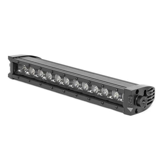 12 Inch CREE LED Light Bar Single Row Black Series wCool White DRL 3