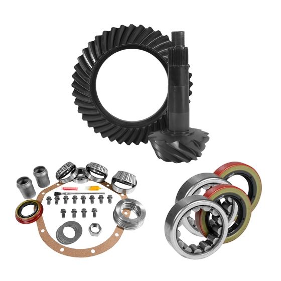 8.875" GM 12T 3.42 Rear Ring and Pinion Install Kit Axle Bearings and Seals 1