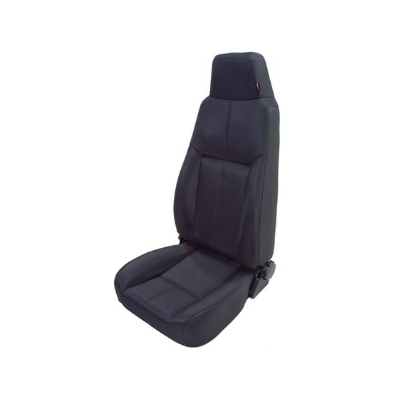 High-Back Front Seat Reclinable Black Denim 76-02 CJ/Wrangler YJ/TJ 1