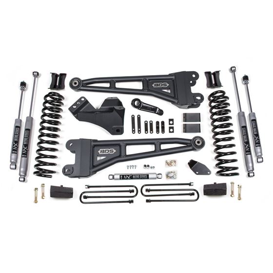 2008-2010 Ford F250-F350 4wd 4in. Radius Arm Lift Kit Gas with Overload (1941H)