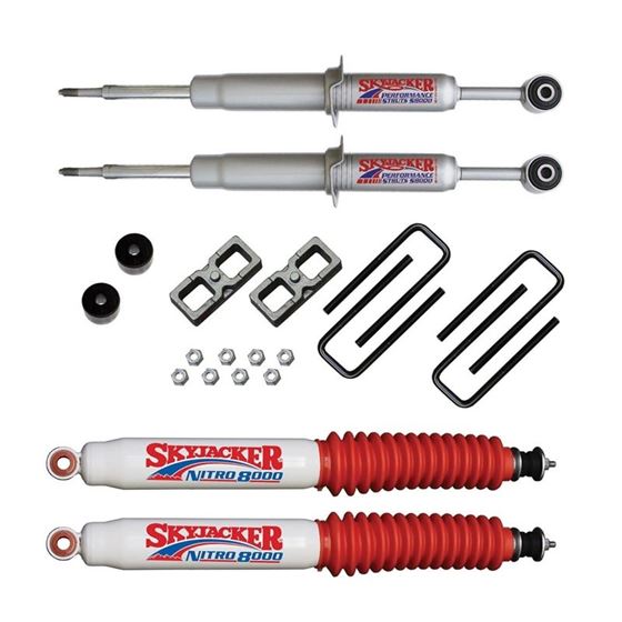Suspension Lift Kit wShock 3 Inch Lift 0515 Toyota Tacoma Incl Front Struts Front Diff Drop Kit Rear