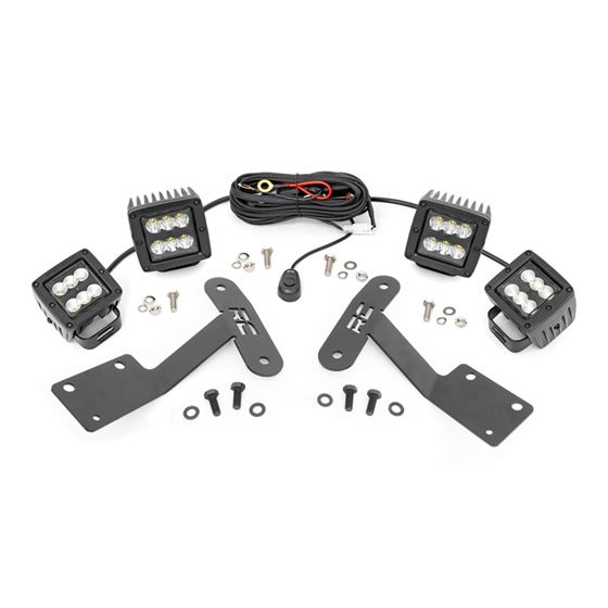 2inch LED Lower Windshield Ditch Kit 1