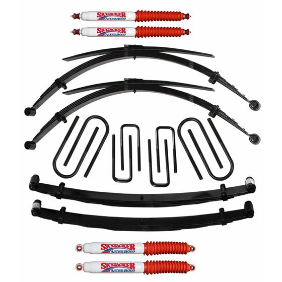 Suspension Lift Kit wShock 4 Inch Lift For Use wHigh Boy Incl FrontRear Leaf Springs FrontRear U Bol