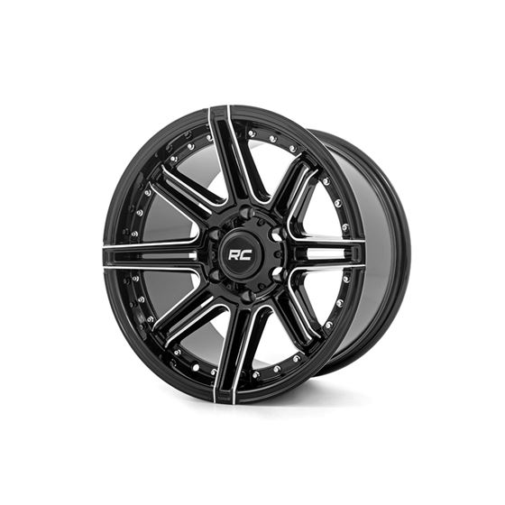 88 Series Wheel One-Piece Gloss Black 20x10 5x5 -19mm (88201018) 1