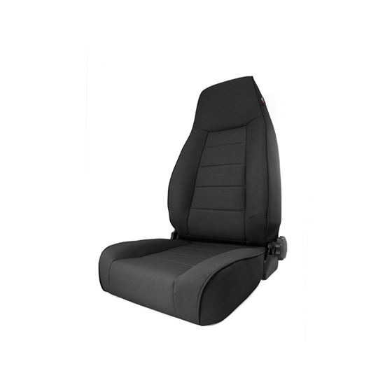 High-Back Front Seat Reclinable Black Denim 97-06 Jeep Wrangler TJ 1