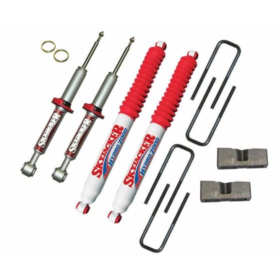 Suspension Lift Kit wShock 3 Inch Lift Incl 2 Hydro Shocks Red Boot 0408 Ford F150 04 Ford F150 Heri