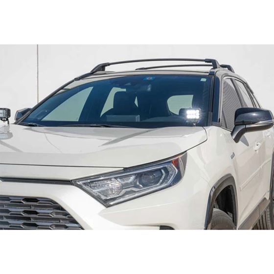 2019Present RAV4 Ditch Mount Kit2 3X2 18W LED Pods Toyota OEM Square Style Ditch Lights Switch Cali