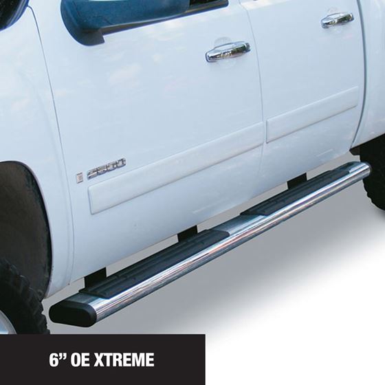 Go Rhino 6&quot; OE Xtreme Stainless SideSteps Kit - 80&quot; Long + Brackets