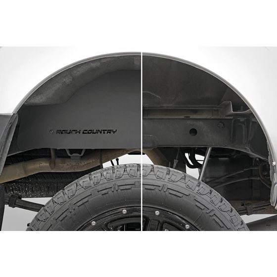 Nissan Frontier Steel Rear Wheel Well Liners 05-19 Crew Cab Rough Country 1