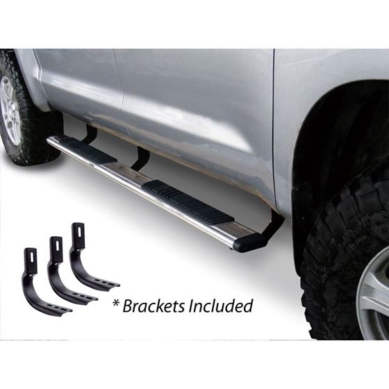 Go Rhino 5&quot; OE Xtreme Low Profile SideSteps Kit - 87&quot; Long Stainless + Brackets