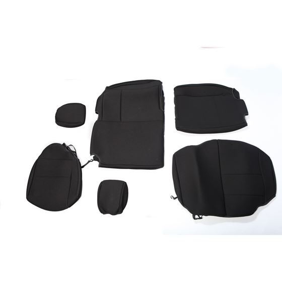 Neoprene Rear Seat Cover Black; 07-16 Jeep Wrangler JKU