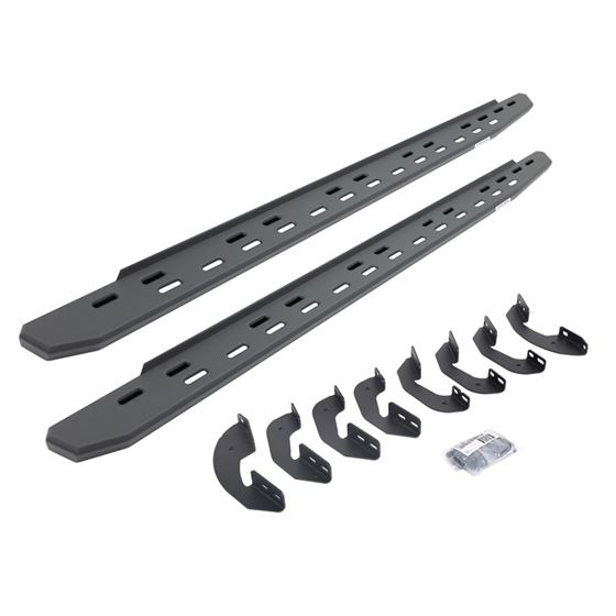 RB30 Slim Line Running Boards with Bracket Kit - Double Cab Only (69641580SPC) 1