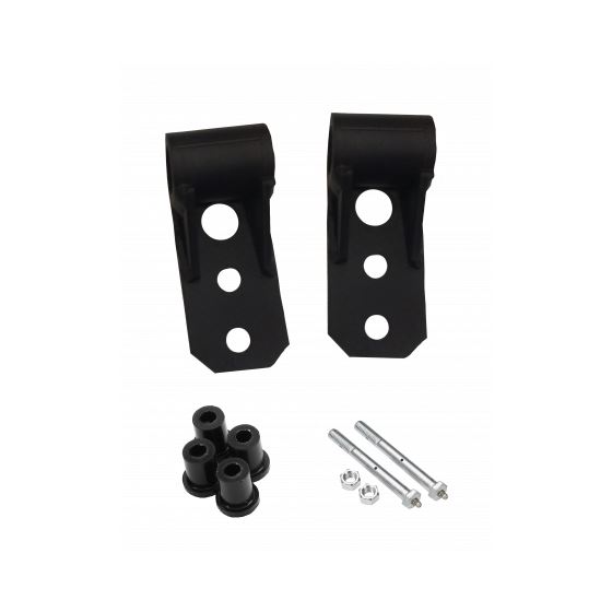 Jeep CJ7'shackle Frame Mount for 2 Front Leaf Springs Includes Bushings and Greaseable Bolts 1