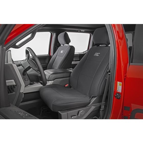 91018 F 150 Neoprene Front And Rear Seat Cover Black 15 20 X - 2018 F150 Xlt Seat Covers