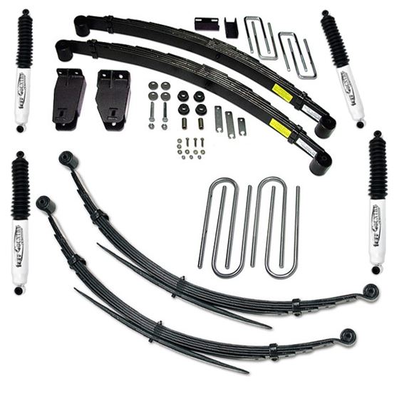 4 Inch Lift Kit 97 Ford F250 4 Inch Lift Kit with Rear Leaf Springs and SX8000 Shocks Fits Models wi